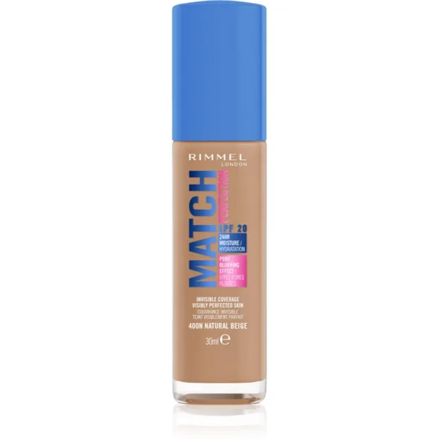 Rimmel Match Perfection tekutý make-up SPF 20 odstín 400N Natural Beige 30 ml
