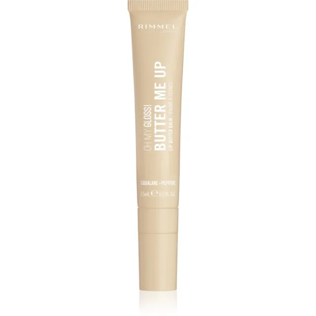 Rimmel Oh My Gloss! Butter Me Up hydratační balzám na rty odstín 000 Vanilla Frost 15 ml