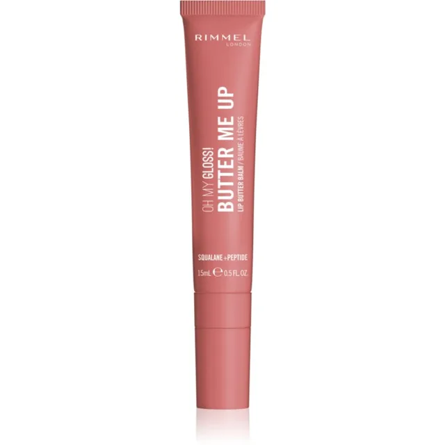 Rimmel Oh My Gloss! Butter Me Up hydratační balzám na rty odstín 007 Cappuccino 15 ml