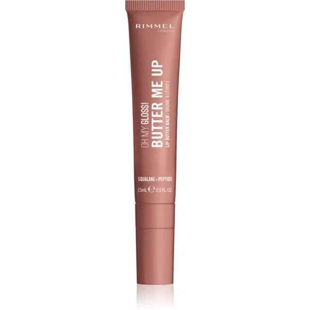 Rimmel Oh My Gloss! Butter Me Up hydratační balzám na rty odstín 008 Pumpkin Spice 15 ml
