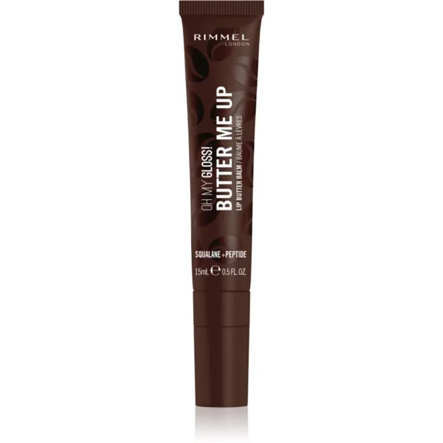 Rimmel Oh My Gloss! Butter Me Up hydratační balzám na rty odstín 012 Espresso Mocktini 15 ml