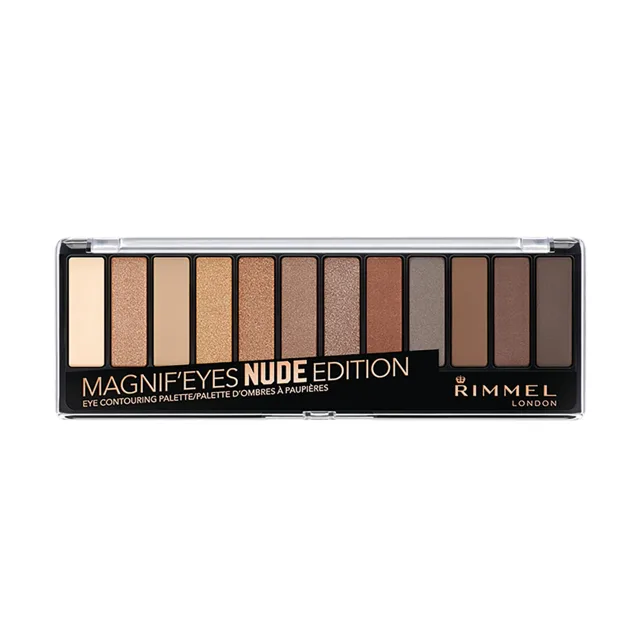 Rimmel Paletka 12 očních stínů MagnifEyes (Eyeshadow Palette) 14,16 g 001 Nude Edition