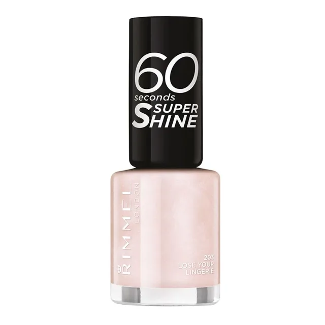 Rimmel Rimmel, 60 Seconds Super Shine, odstín 203 Lose your lingerie, 8 ml