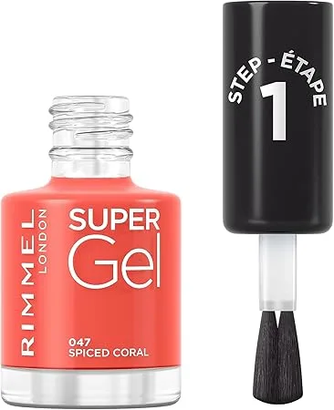 Rimmel Rimmel, Super Gel Nail Polish, odstín 047 Spiced Coral 12ml