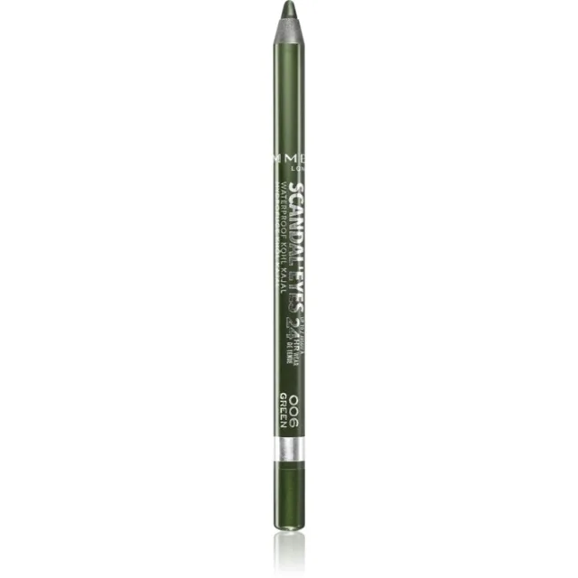 Rimmel Scandal'Eyes Khôl Kajal voděodolná tužka na oči odstín 006 Green 1.3 g
