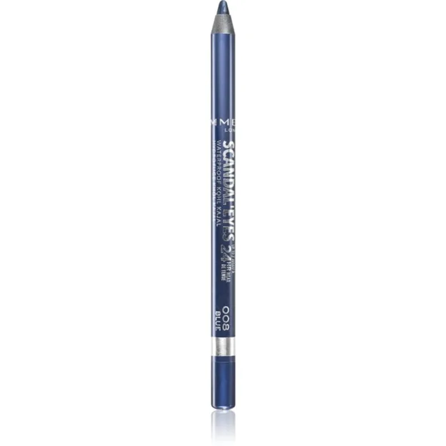 Rimmel Scandal'Eyes Khôl Kajal voděodolná tužka na oči odstín 008 Blue 1.3 g