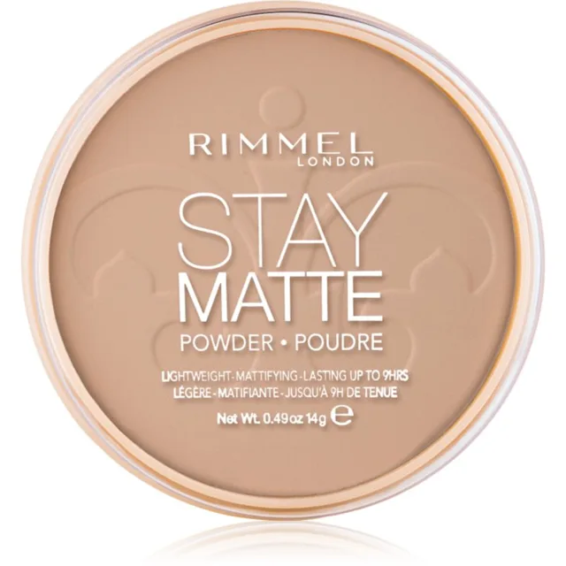 Rimmel Stay Matte pudr odstín 010 Warm Honey 14 g