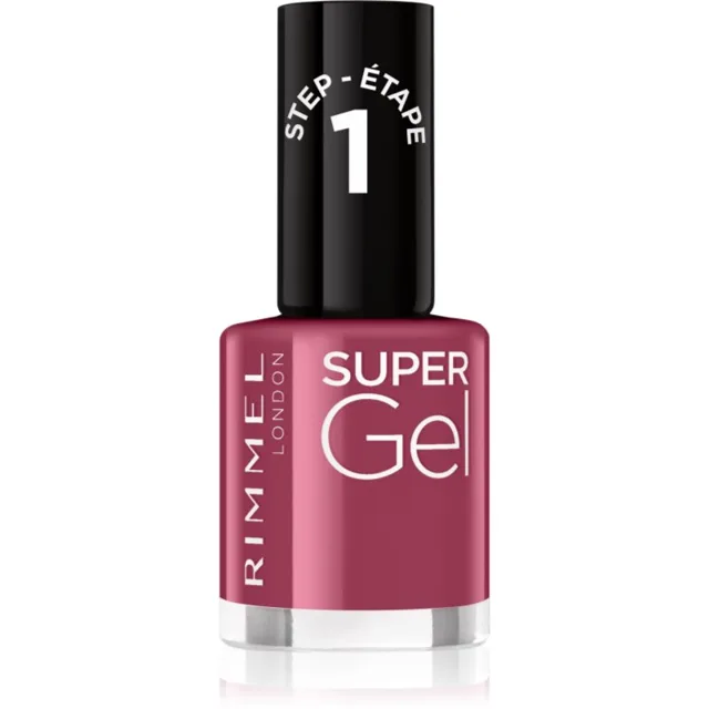 Rimmel Super Gel gelový lak na nehty bez užití UV/LED lampy odstín 030 Wild Gal 12 ml