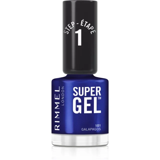 Rimmel Super Gel gelový lak na nehty bez užití UV/LED lampy odstín 101 Galapagos 12 ml