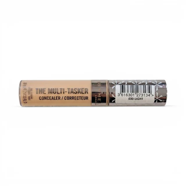 Rimmel The Multi-Tasker krycí korektor na zakrytí nedokonalostí s 24hodinovou výdrží, 030 Light, 10ml