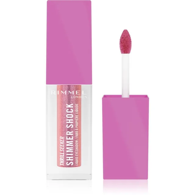 Rimmel Thrill Seeker Shimmer Shock třpytivé tekuté oční stíny odstín 003 Frozen Bubblegum 3.5 ml