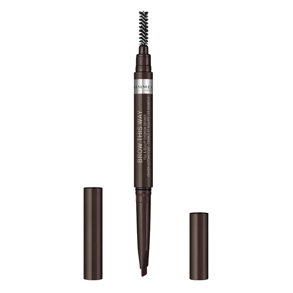 Rimmel Tužka na obočí s kartáčkem Brow This Way (Fill & Sculpt Eyebrow Definer) 0,25 g 003 Dark Brown