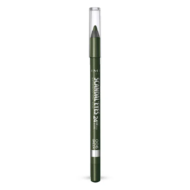 Rimmel Voděodolná kajalová tužka na oči Scandal Eyes 24H (Waterproof Kohl Kajal) 1,3 g 006 Green