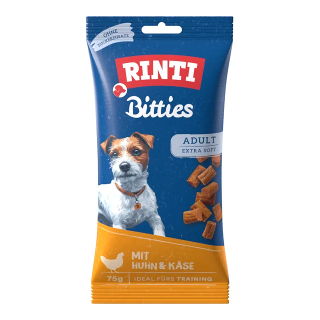 RINTI Bitties Adult - 75 g kuřecí a sýr