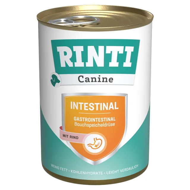 RINTI Canine Intestinal s hovězím, 400 g - 24 x 400 g