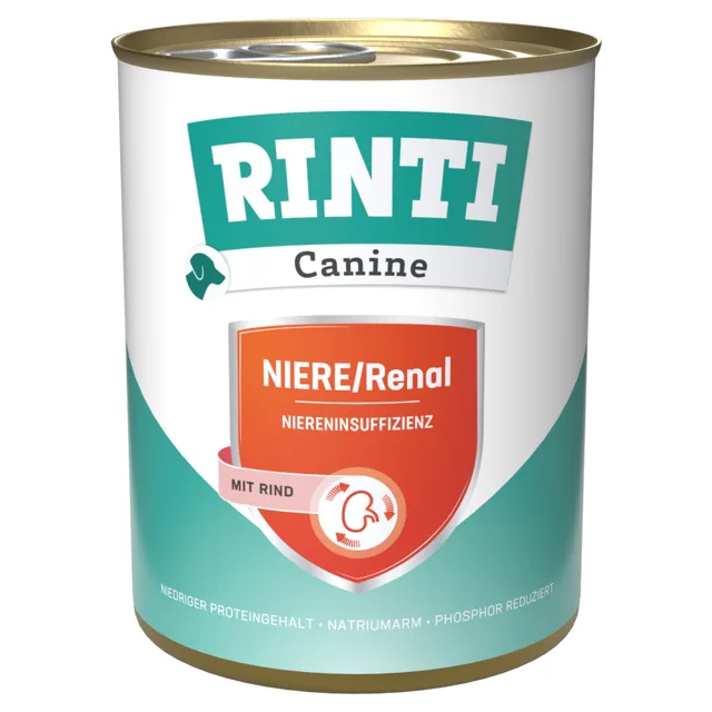 RINTI Canine Kidney/Renal s hovězím, 800 g - 6 x 800 g