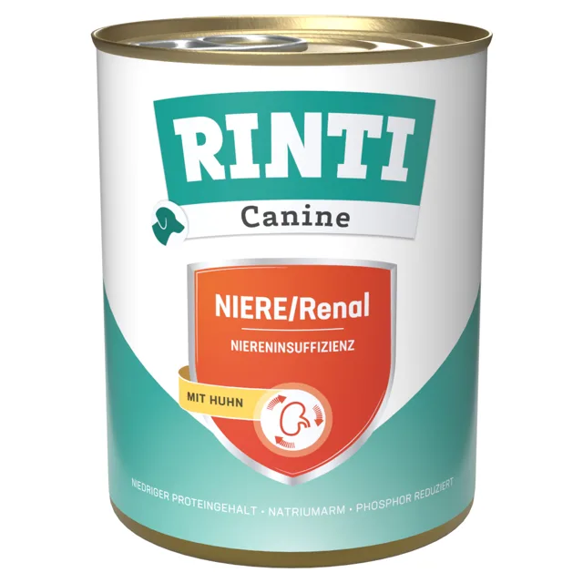 RINTI Canine Kidney/Renal s kuřetem, 800 g - 6 x 800 g