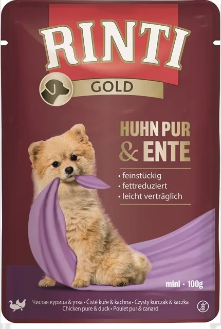 RINTI Chicken Pure&amp;Duck Mini s kuřecím a kachním masem 100 g