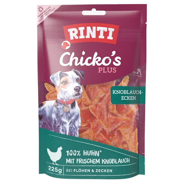 RINTI Chicko Plus česnekové kousky - 3 x 225 g
