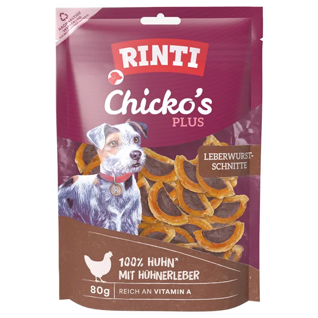 RINTI Chicko Plus játrové řezy - 80 g