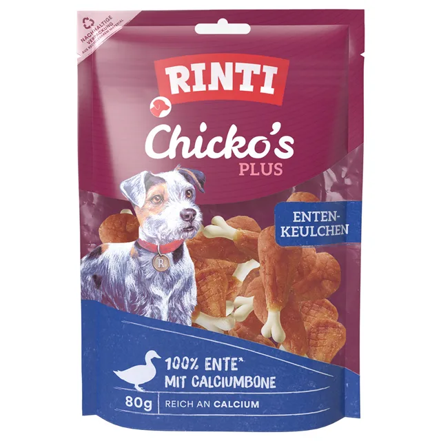 RINTI Chicko Plus kachní stehýnka - 80 g