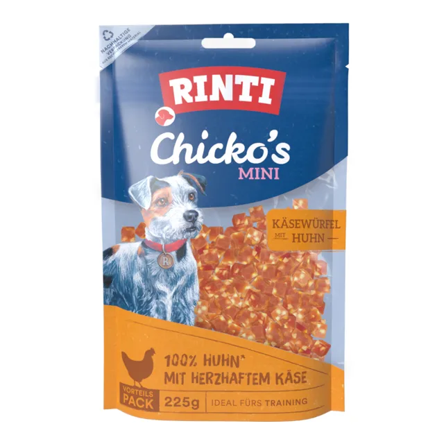 RINTI Chicko's Mini  - sýrové kostky s kuřecím masem (225 g)
