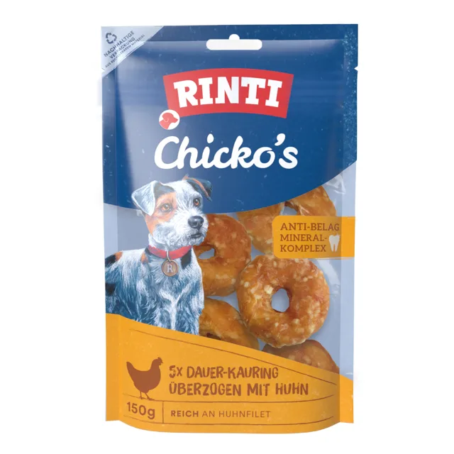 RINTI Chicko's žvýkací kroužky s kuřecím - 20 x 30 g