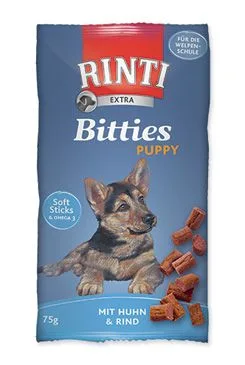 Rinti Dog Extra Bits Puppy pochoutka kuře hovězí 75g