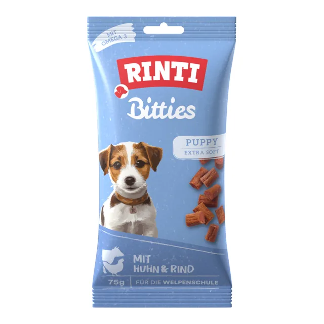 RINTI Extra Bitties Puppy - 75 g (kuřecí & kachní)