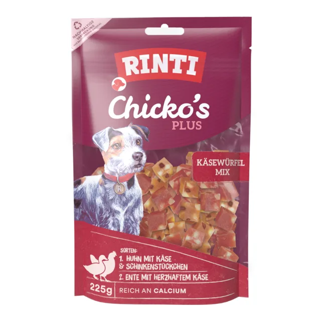RINTI Extra Chicko Plus mix kostek - 225 g