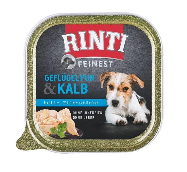 RINTI Feinest Poultry Pure&amp;Veal drůbeží a telecí maso 150 g