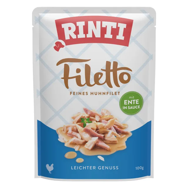 Rinti Filetto in Sauce 48 x 100 g - výhodné balení - Kuře a kachna