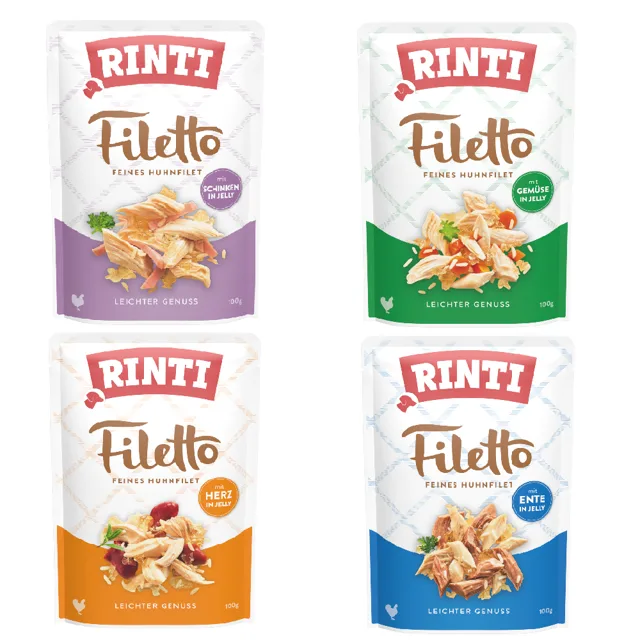 RINTI Filetto kapsičky v želé 24 ks (24 x 100 g) - míchané balení (4 druhy)