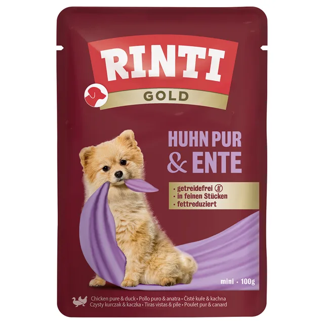 RINTI Gold 10 x 100 g - Kuře a kachna