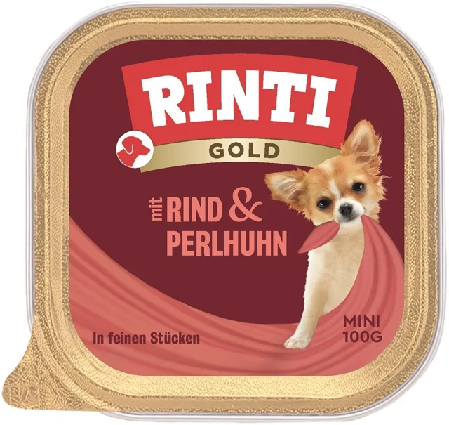 RINTI Gold Beef&amp;Guinea fowl Mini s hovězím masem 100 g