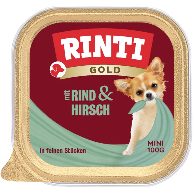 RINTI Gold Mini - Míchané balení: 4 druhy (8 x 100 g)