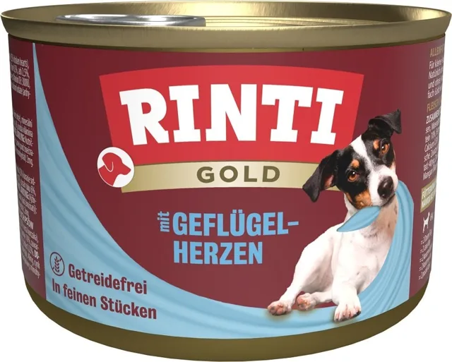RINTI Gold Poultry hearts Mini s drůbežími srdíčky 185 g