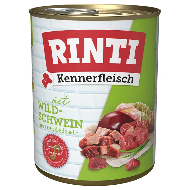 RINTI Kennerfleisch 24 x 800 g - výhodné balení - divočák