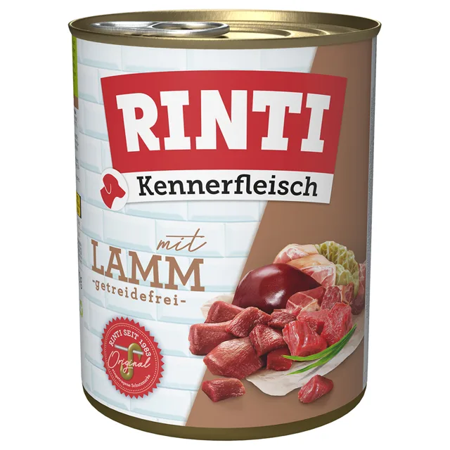 RINTI Kennerfleisch 24 x 800 g - výhodné balení - jehněčí