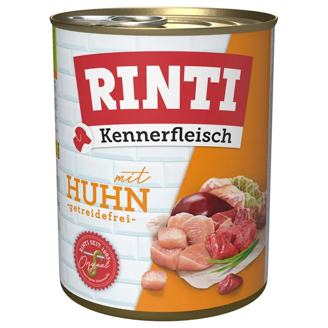 RINTI Kennerfleisch 24 x 800 g - výhodné balení - kuřecí