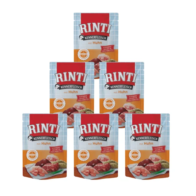RINTI Kennerfleisch Chicken 400 g 5+1 ZDARMA