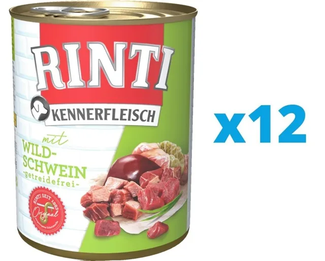 RINTI Kennerfleisch Divočák 12 x 800 g