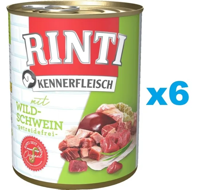 RINTI Kennerfleisch Divočák 6x400 g