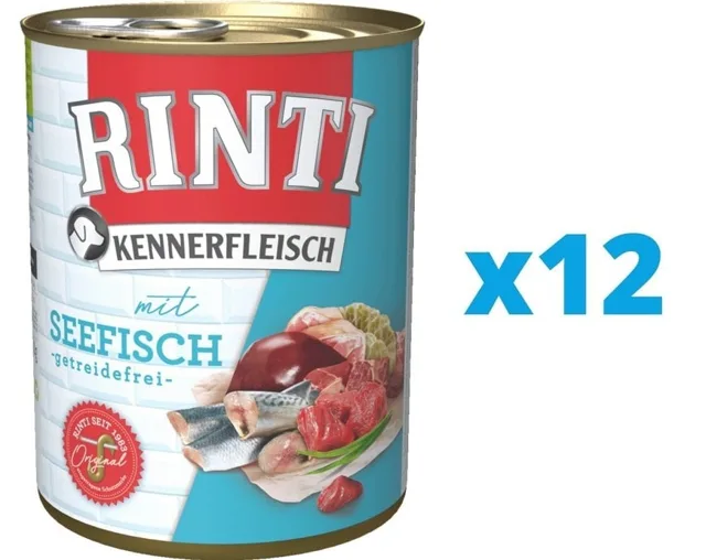 RINTI Kennerfleisch Mořská ryba 12 x 800 g