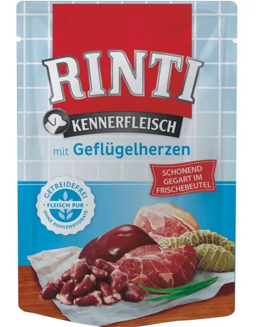 RINTI Kennerfleisch Poultry hearts 400 g drůbeží srdce