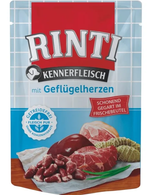RINTI Kennerfleisch Poultry hearts 6x400 g drůbeží srdce