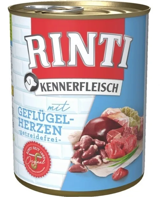 RINTI Kennerfleisch Poultry hearts 800 g