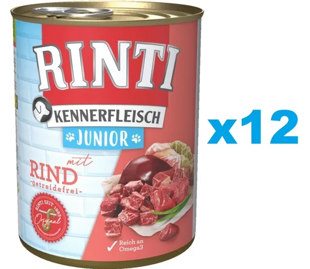 RINTI Kennerfleish Junior Beef 12x800 g