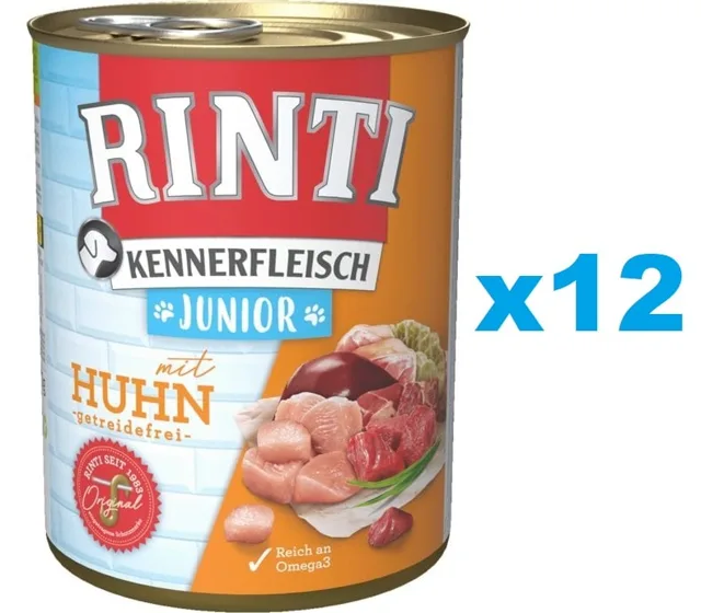 RINTI Kennerfleish Junior Chicken 12x400 g
