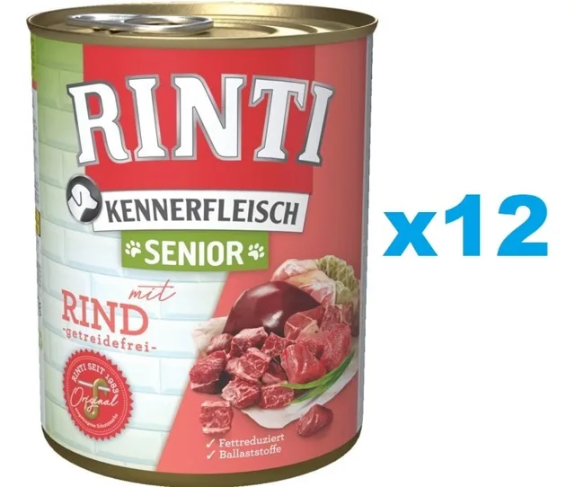 RINTI Kennerfleish Senior Beef 12x800 g